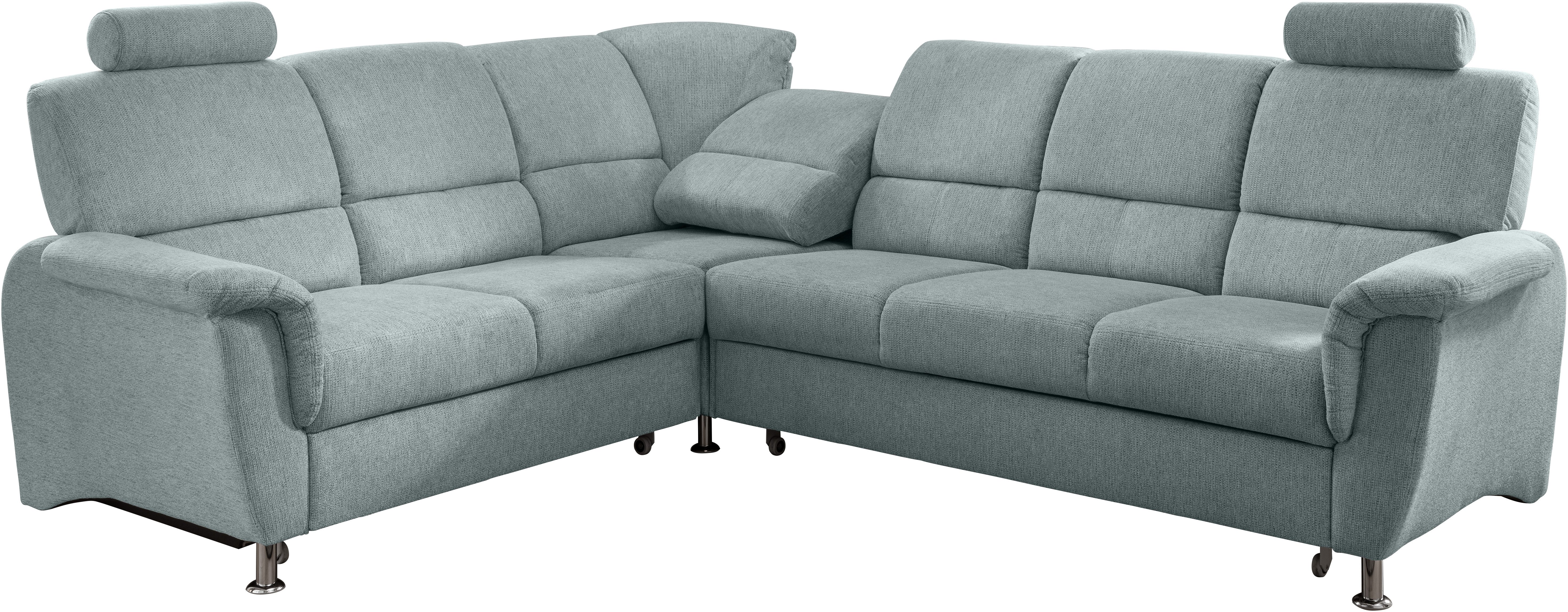 Home affaire Ecksofa "Pisa L-Form, mit Schlaffunktion, Stauraum, 2x höhenve günstig online kaufen