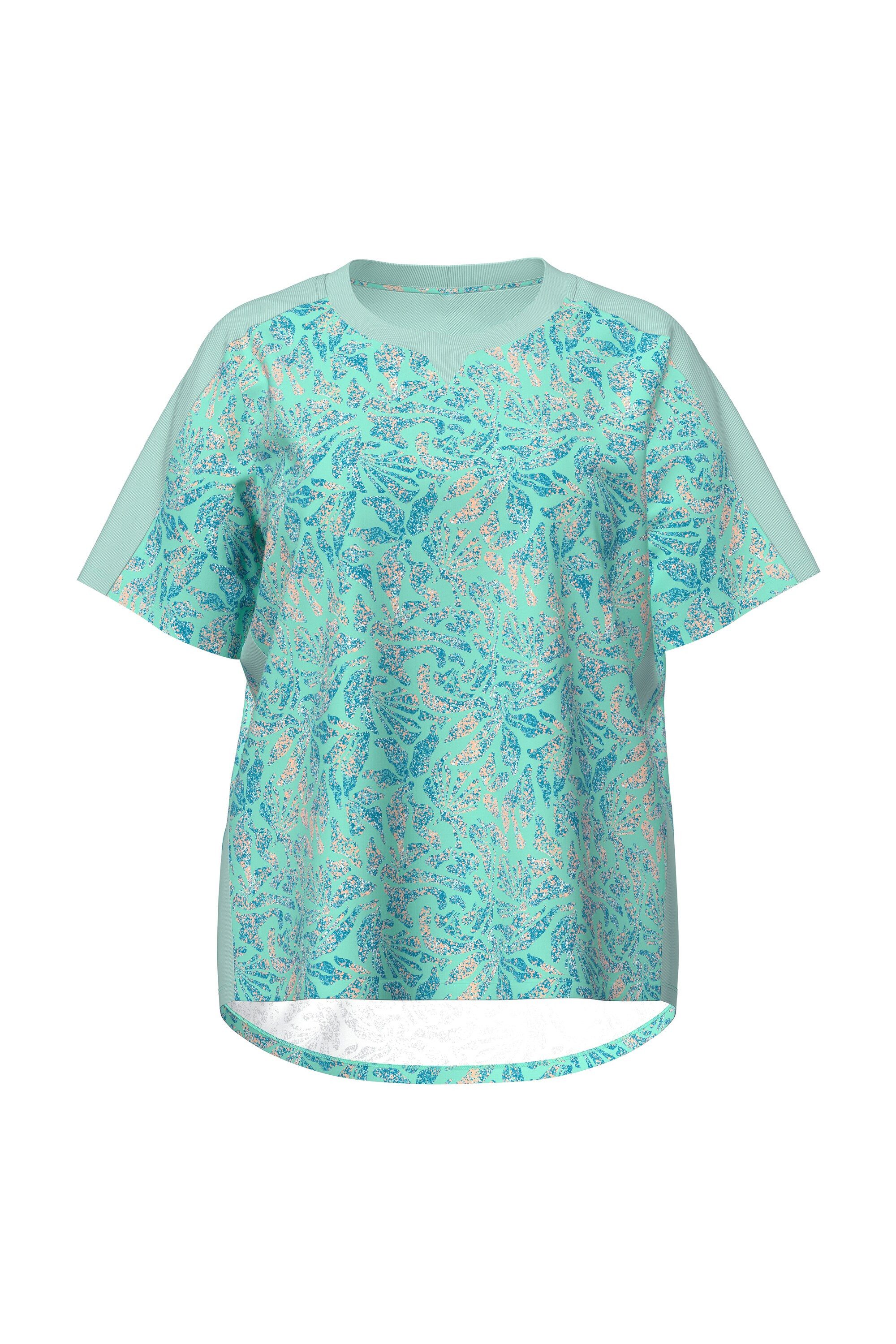 T-Shirt Funktions-Shirt Korallen Rundhals Halbarm