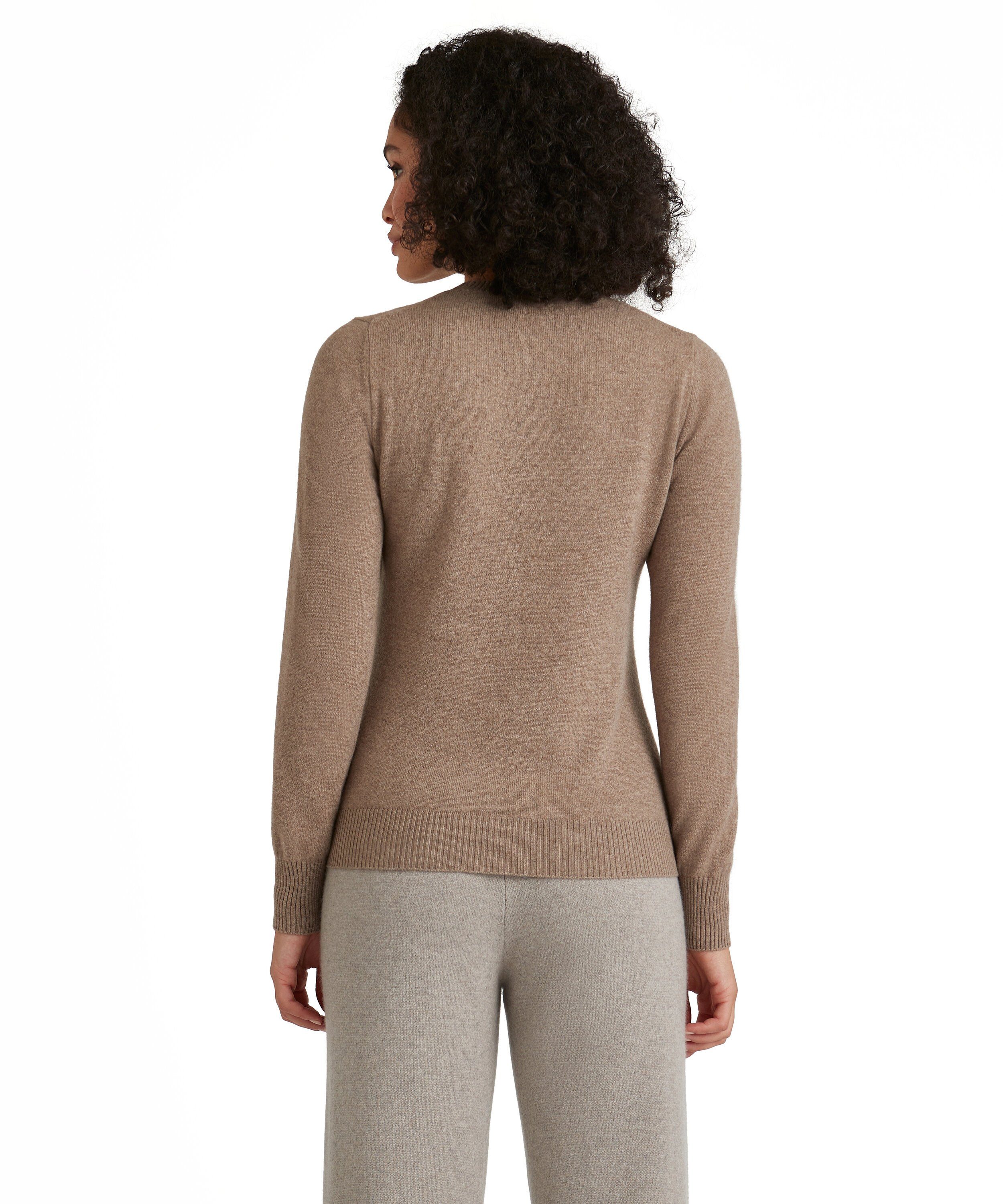 (5075) (1-tlg) aus FALKE Kaschmir Strickpullover oak mel. reinem