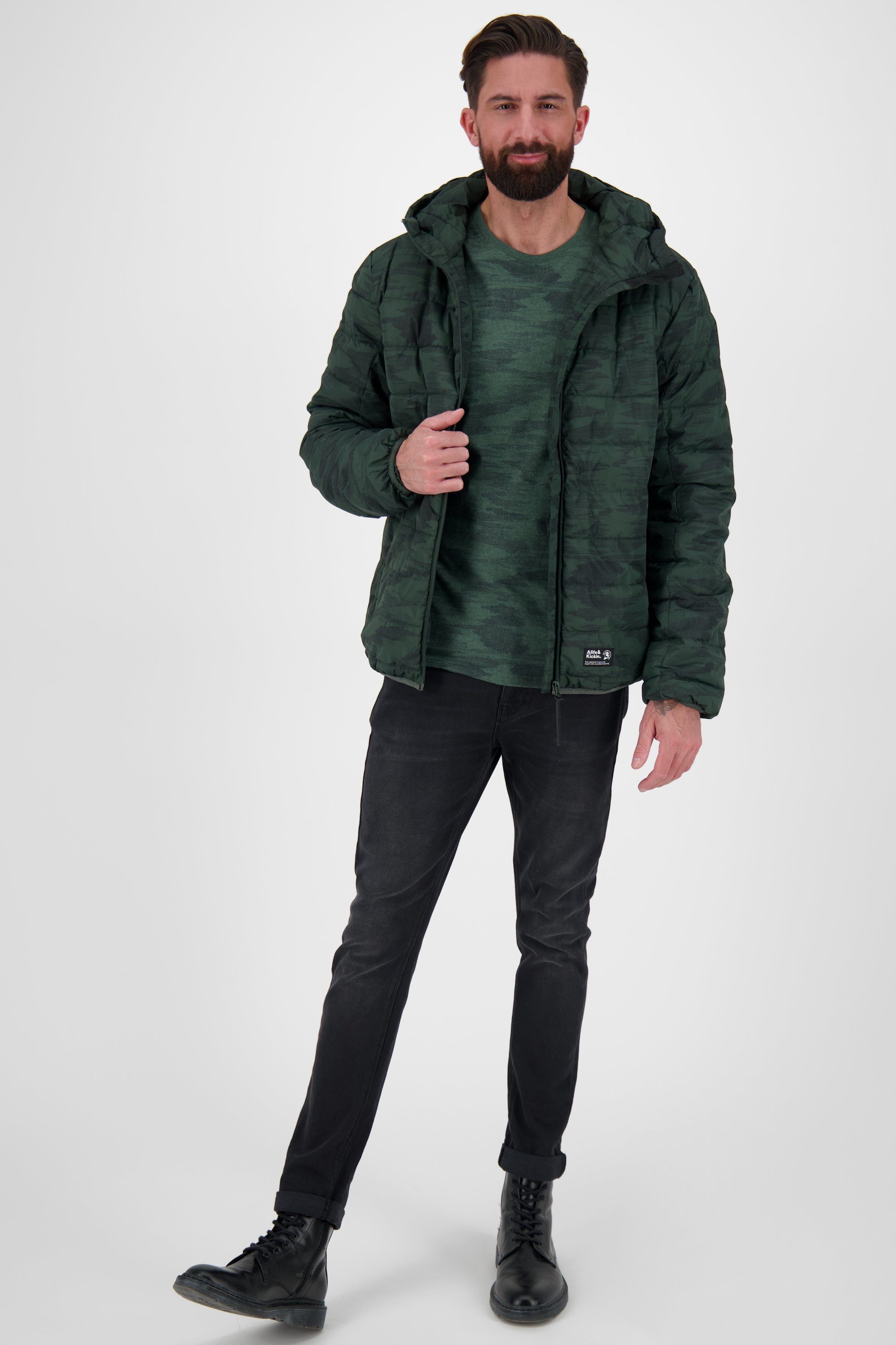 Jacke forest Alife Winterjacke, Kickin Herren B dark Winterjacke Mr gefütterte & Jacket WhiteAK