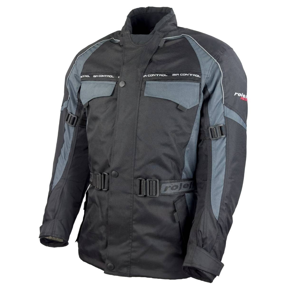 roleff Motorradjacke RO701 – Wetterfeste Textiljacke mit Protektoren, atmungsaktiv auch in großen Größen, in verschiedenen Farben erhältlich