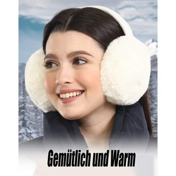 Lubgitsr Ohrenmütze Ohrenwärmer Damen Winter Flauschig Ohrenwärmer Wärme Faltbare (1-St)