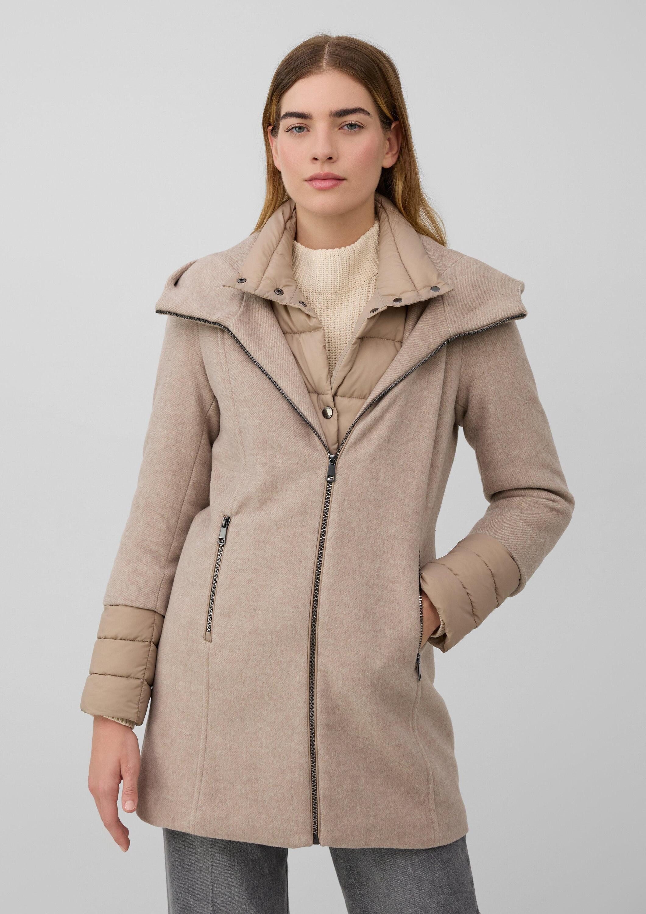 s.Oliver Funktionsmantel Outdoor-Mantel Slim-Fit-Mantel aus Webware mit her günstig online kaufen