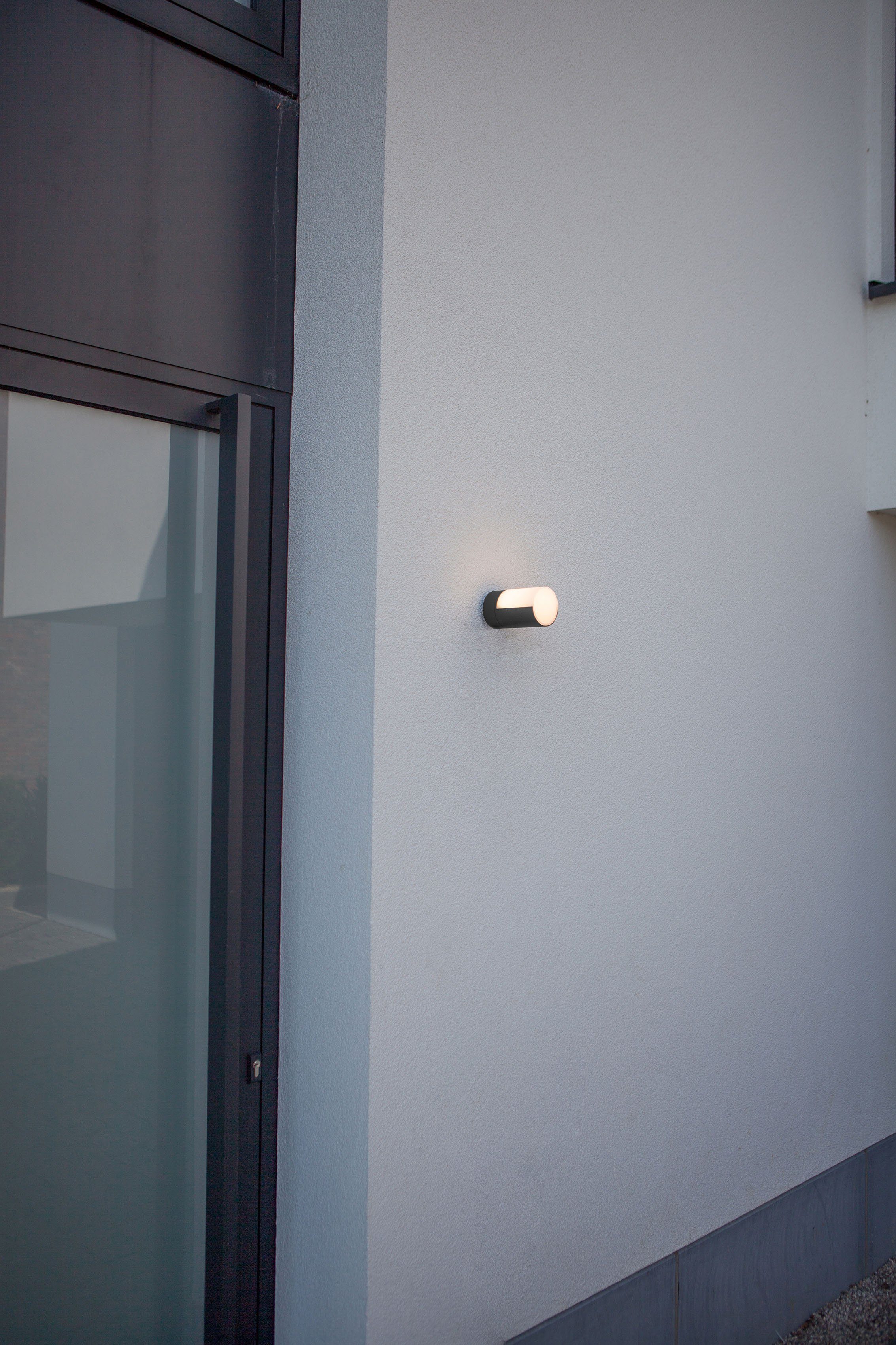 LUTEC LED Außen-Wandleuchte integriert, Warmweiß LED CYRA, fest