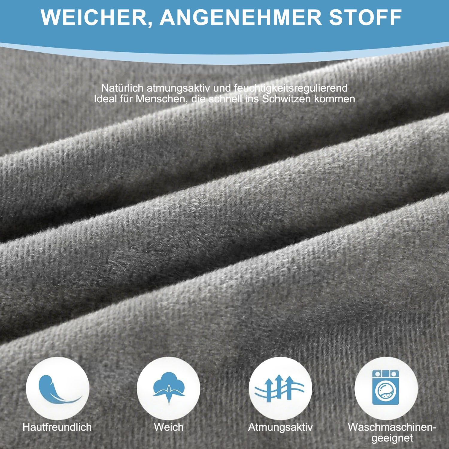 AIMAX Stillkissen Schwangerschaftskissen J-Form Ganzkörperkissen Schlafen Körperkissen, Seitenschläferkissen mit Bezug Kissen Stillkissen Groß Lagerungskissen