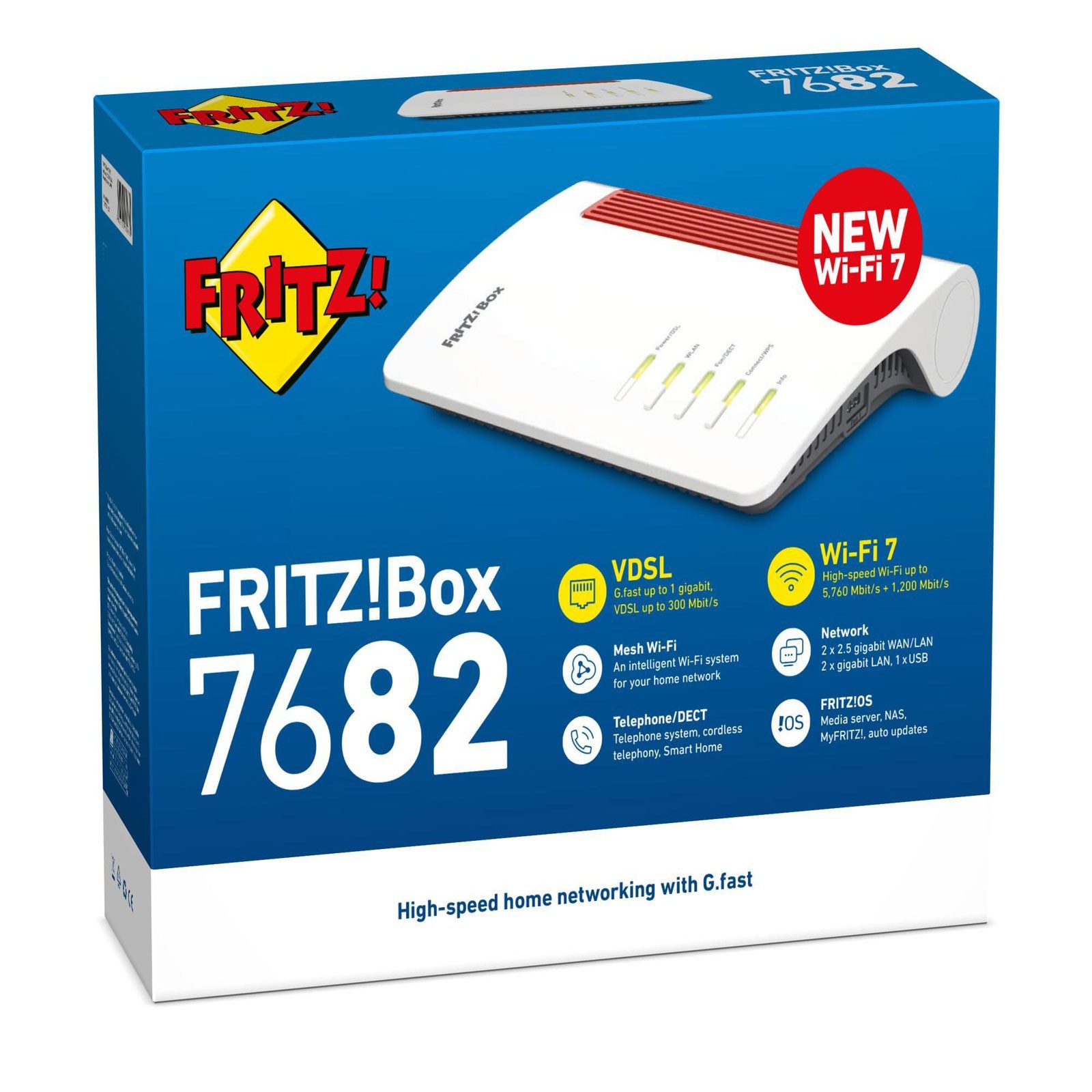 AVM FRITZ!Box 7682 WLAN-Router, Netzwerkrouter WLAN, Internetrouter WLAN