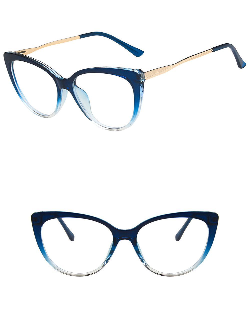 PACIEA Brille Cat Eye Blaulichtfilter Damen Anti-Müdigkeit Computer Gaming Schutz