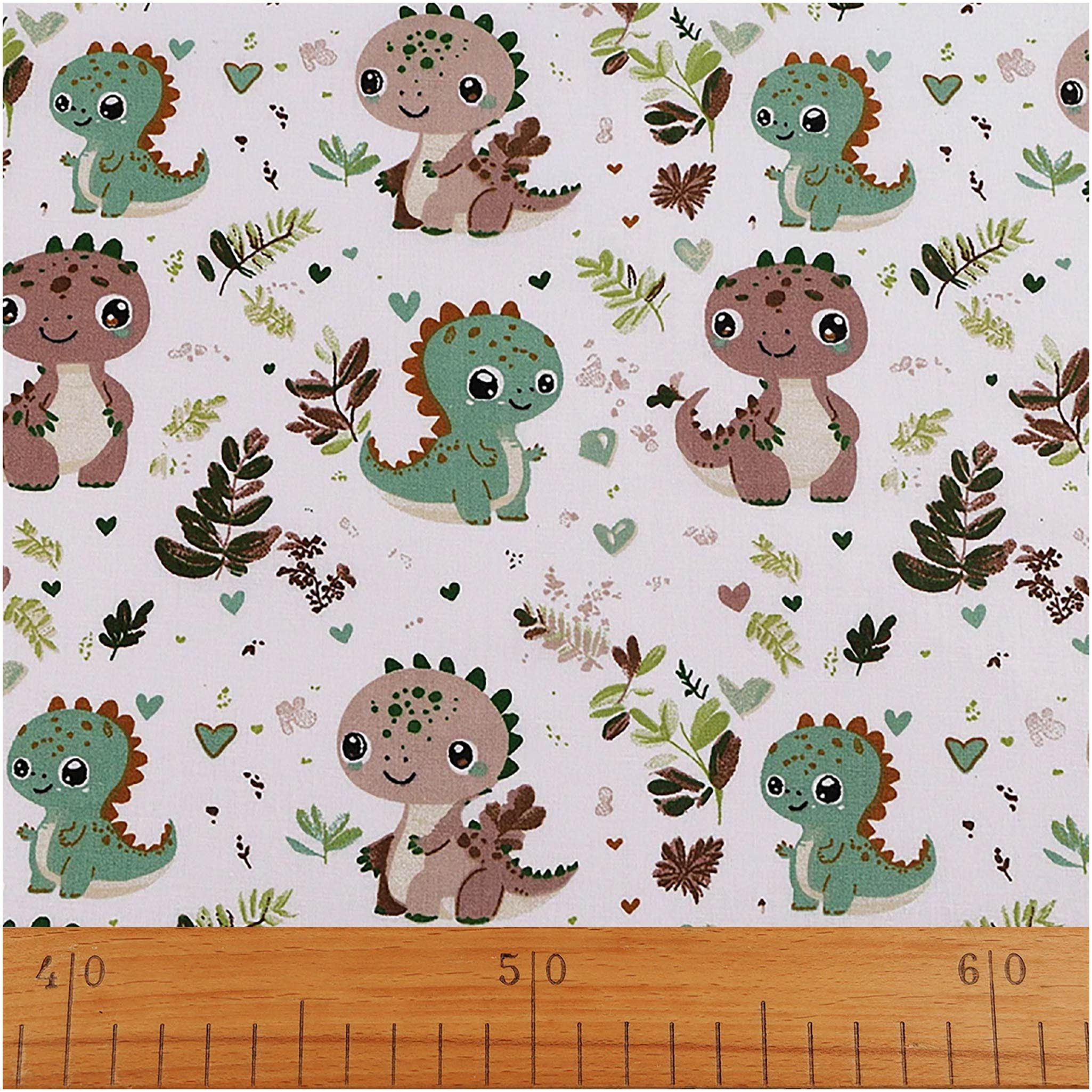 maDDma Stoff Baumwollstoff mit Kindermotiven Halbmeterware ab 0,5x1,6m breit, Motiv 7