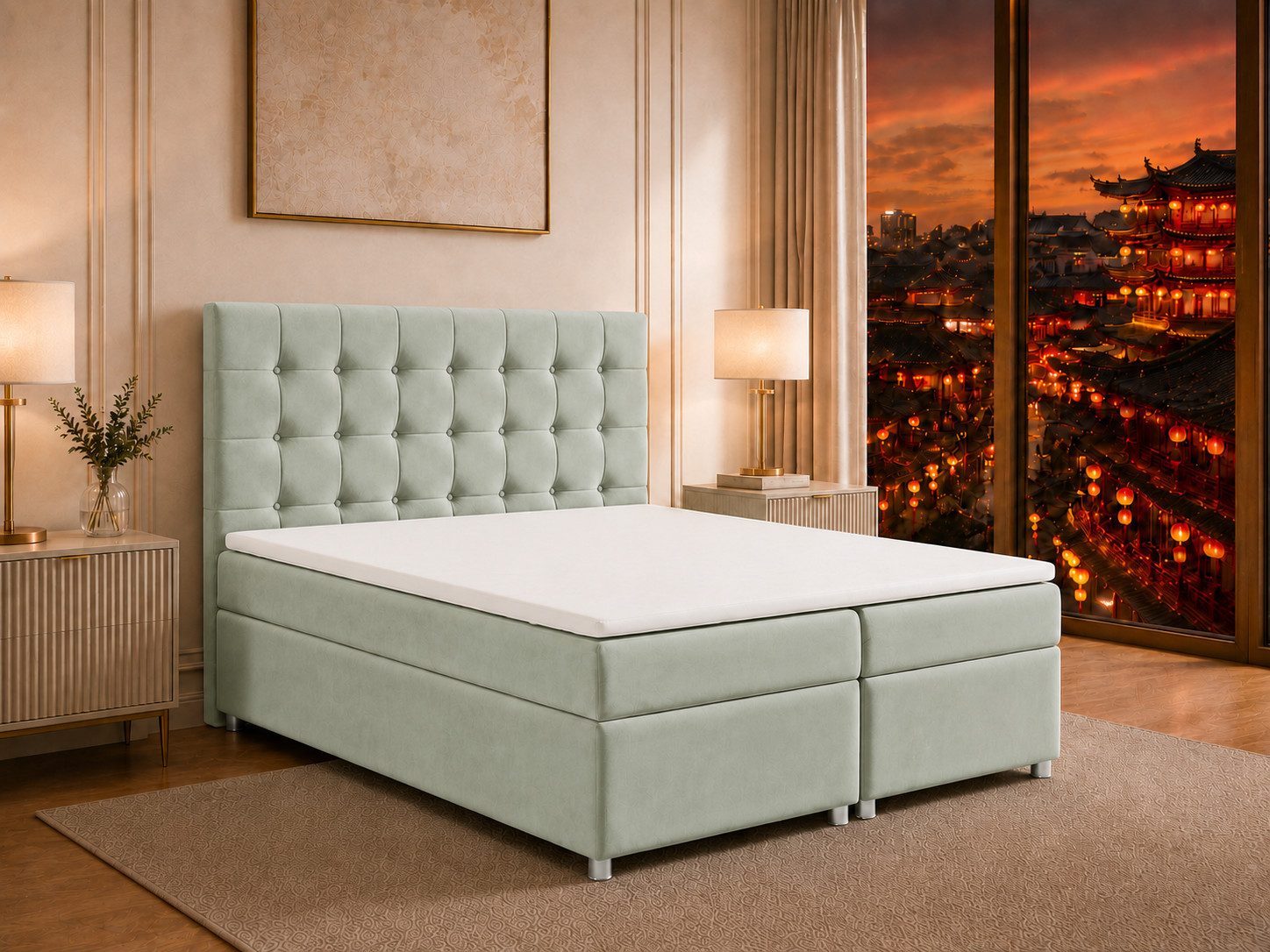 Best for Home Boxspringbett Trinity K-9 mit Stauraum & 7-Zonen Komfort – modern & komfortabel (Komplett-Set, 1-St., 140x200 160x200 180x200 200x200 cm), Handwerksqualität, TOP Preis-Leistungs-Verhältnis