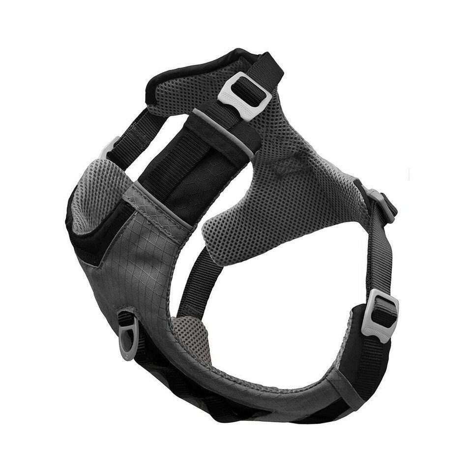 kurgo Hunde-Geschirr Geschirr Journey Air Harness schwarz/anthrazit