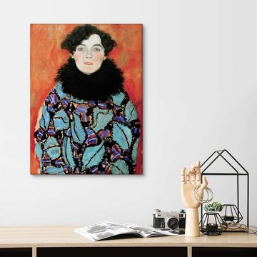 Posterlounge Leinwandbild Gustav Klimt, Johanna Staude, Wohnzimmer Malerei