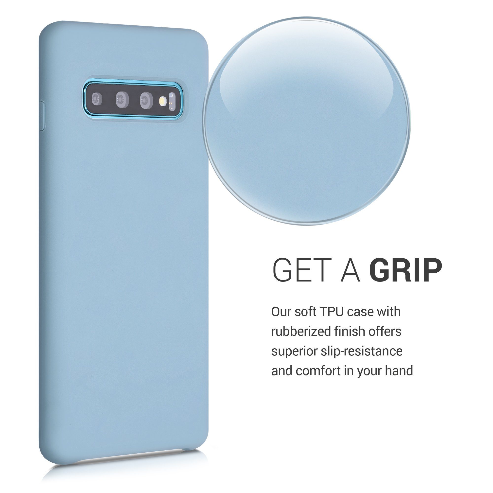kwmobile Handyhülle Handyhülle für Samsung Galaxy S10 Hülle, Weiches Handy Silikon Case - Schutzhülle Cover