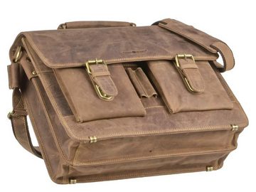 Greenburry Aktentasche Vintage, Businesstasche, Schultasche, für Herren und Damen, mit Notebookfach