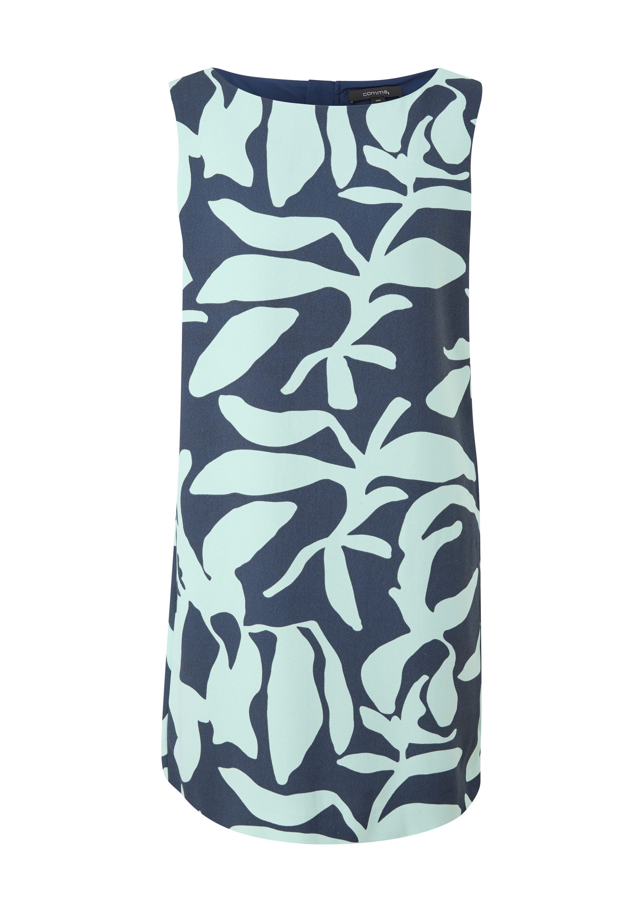 comma Minikleid Kleid Kurzes Kleid aus Crêpe
