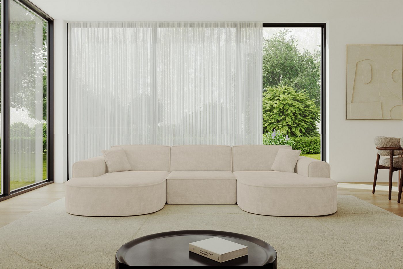 ALTDECOR Wohnlandschaft MARI-U1, Sofa Praktische Bequeme Funktionsecke Couch U-Form Eckcouch, Corner Sofa U-Form Vielseitige Sofa Wohnlandschaft Wohnzimmer