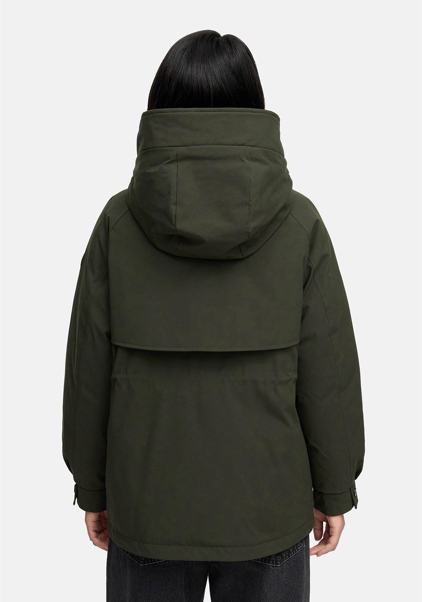 Marikoo Winterjacke Shigaraa mit abnehmbarer Kapuze und Gummizug an der Taille – Bild 4 von 5