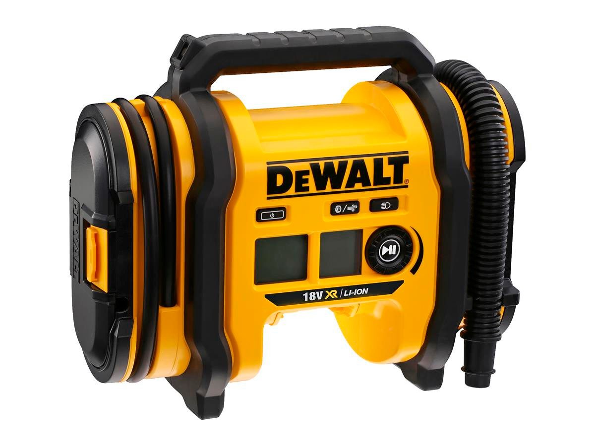DeWalt Akku-Handkompressor Kompakt, max. 11 bar, Luftdruckanzeige in bar, kPA und PSI