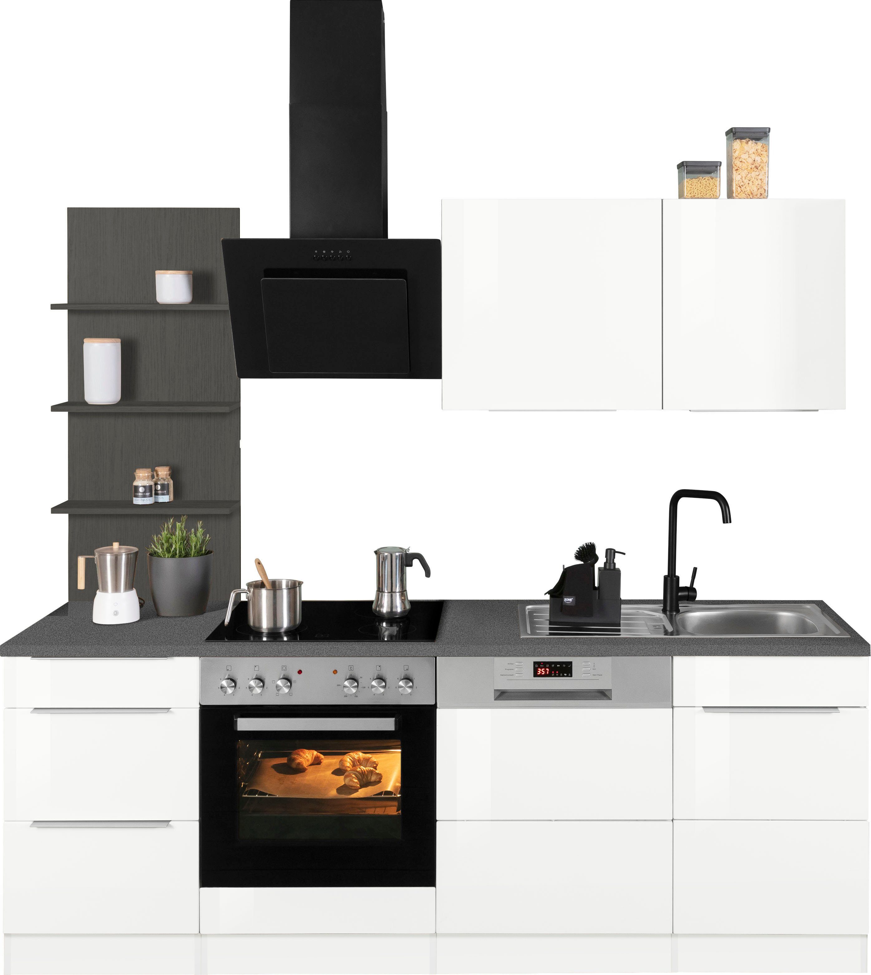 KOCHSTATION Küchenzeile KS-Brindisi, Breite 220 cm, günstig online kaufen