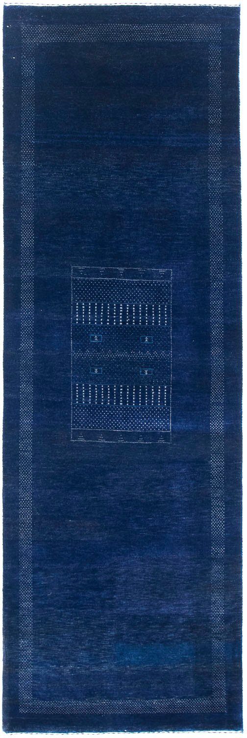 Wollteppich dunkelblau, Teppich rechteckig, mm, Höhe: Loribaft handgeknüpft morgenland, handgeknüpft 18