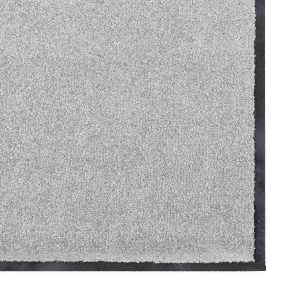 vidaXL Fußmatte Fußmatte Grau und Schwarz 90 x 150 cm 100% Polyamid, Hütte, Höhe: 0.9 mm – Bild 4 von 5