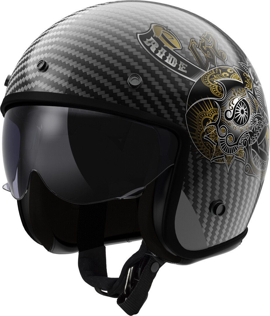 Motorradhelm OF601 Bob II Carbon Custom Jethelm