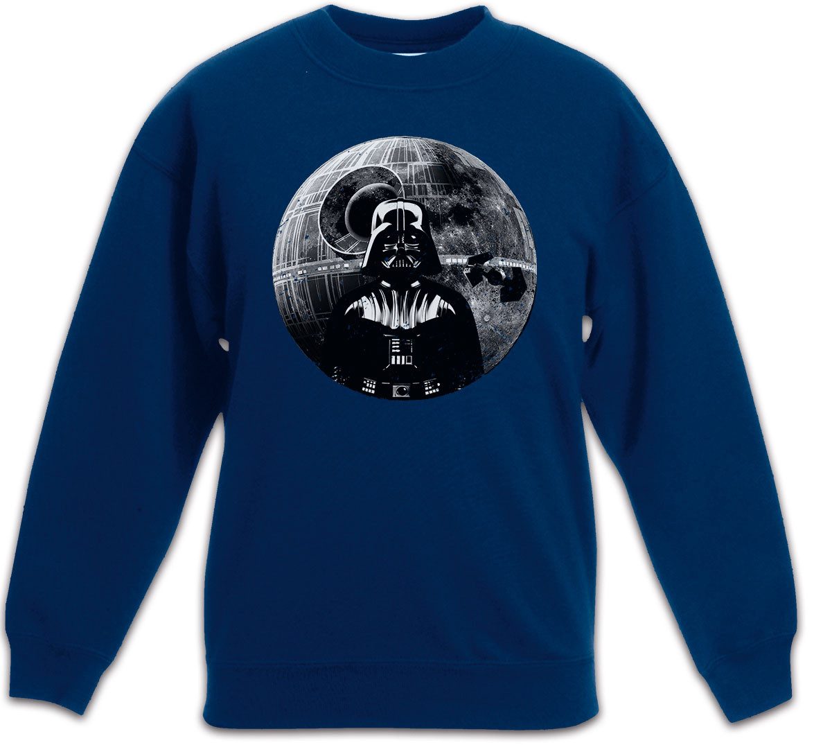Urban Backwoods Sweatshirt Darth Moon Kinderpullover Sterne Mond Star Vader Tie Wars Krieg Sci-Fi (1-tlg) Fighter Dark Side Interceptor
