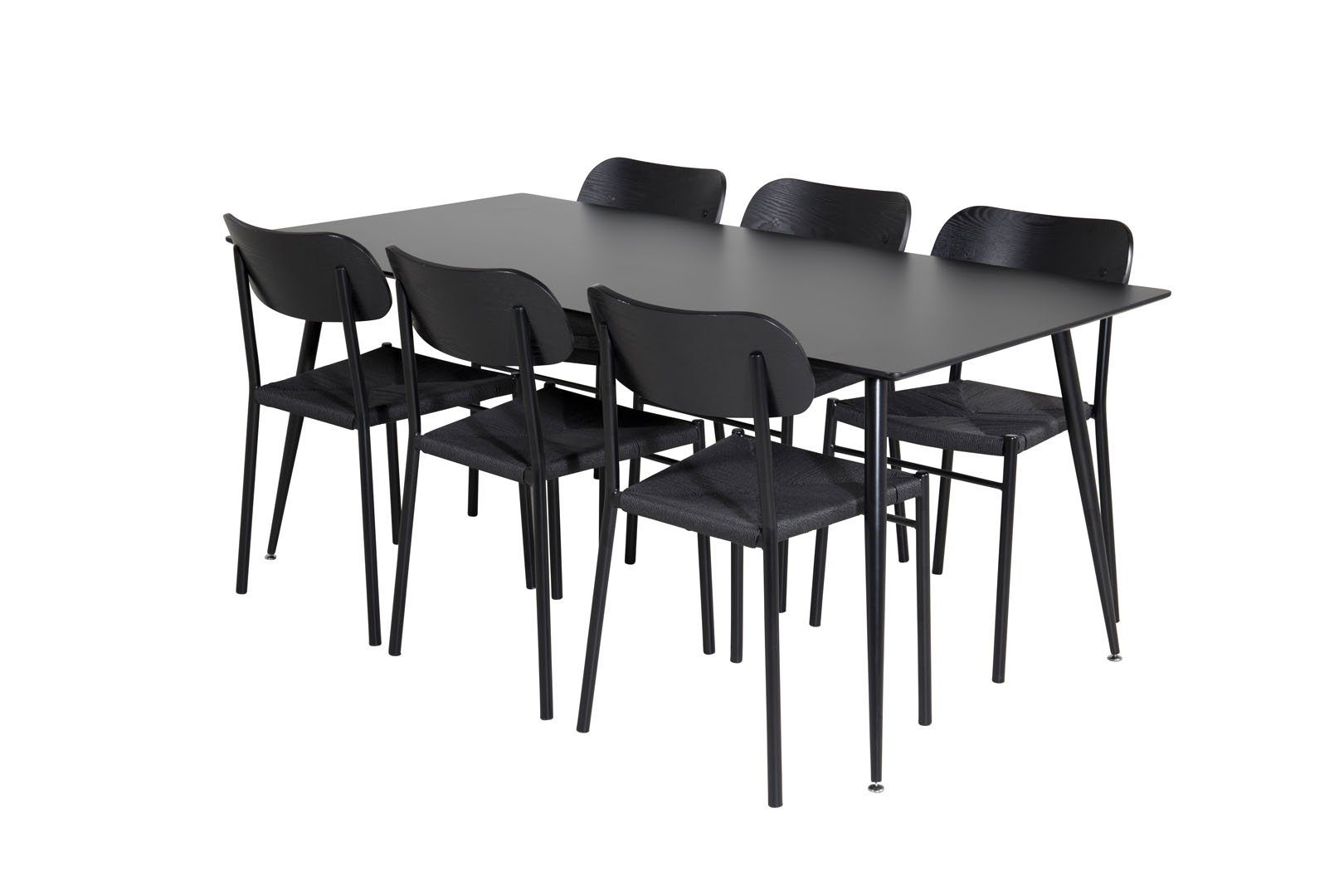 ebuy24 Essgruppe SilarBL180 Essgruppe Esstisch schwarz und 6 Polly, (7-tlg). Reduzierter Preis € 1.237,95. Unverbindliche Preisempfehlung € 1.649,95