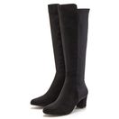 LASCANA Stiefel mit Stretcheinsatz und Langschaft, Stiefelette, Langer Stiefel VEGAN