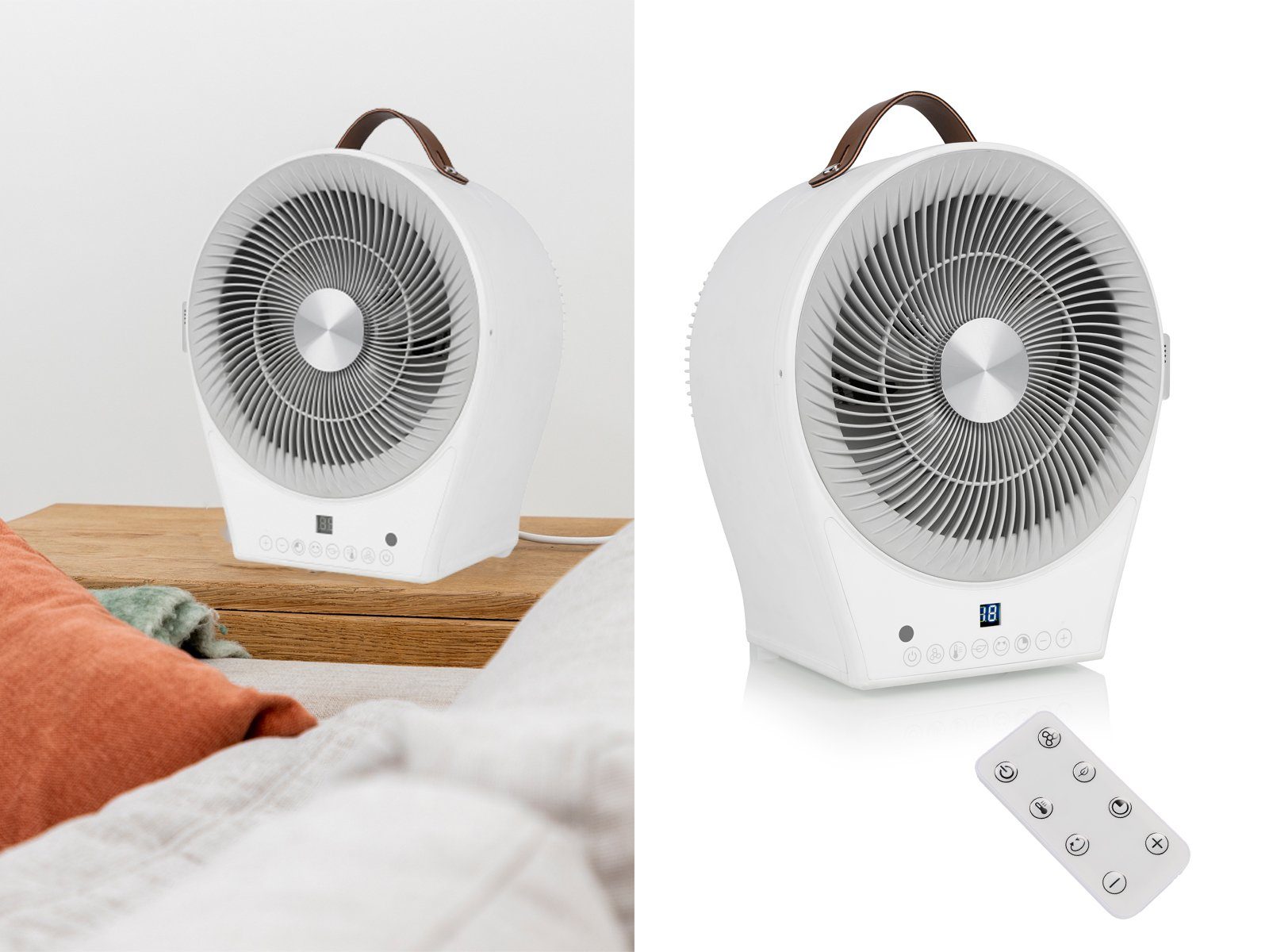 Tristar Heizlüfter, 2in1 leiser Elektroheizer & kleiner Tisch-Ventilator Schnellheizer
