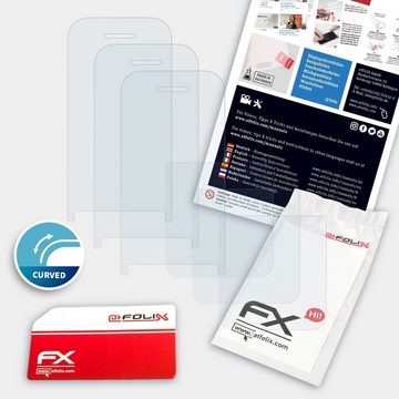 atFoliX Schutzfolie Displayschutzfolie für Nokia 2720 Flip, (3er Set), Ultraklar und flexibel