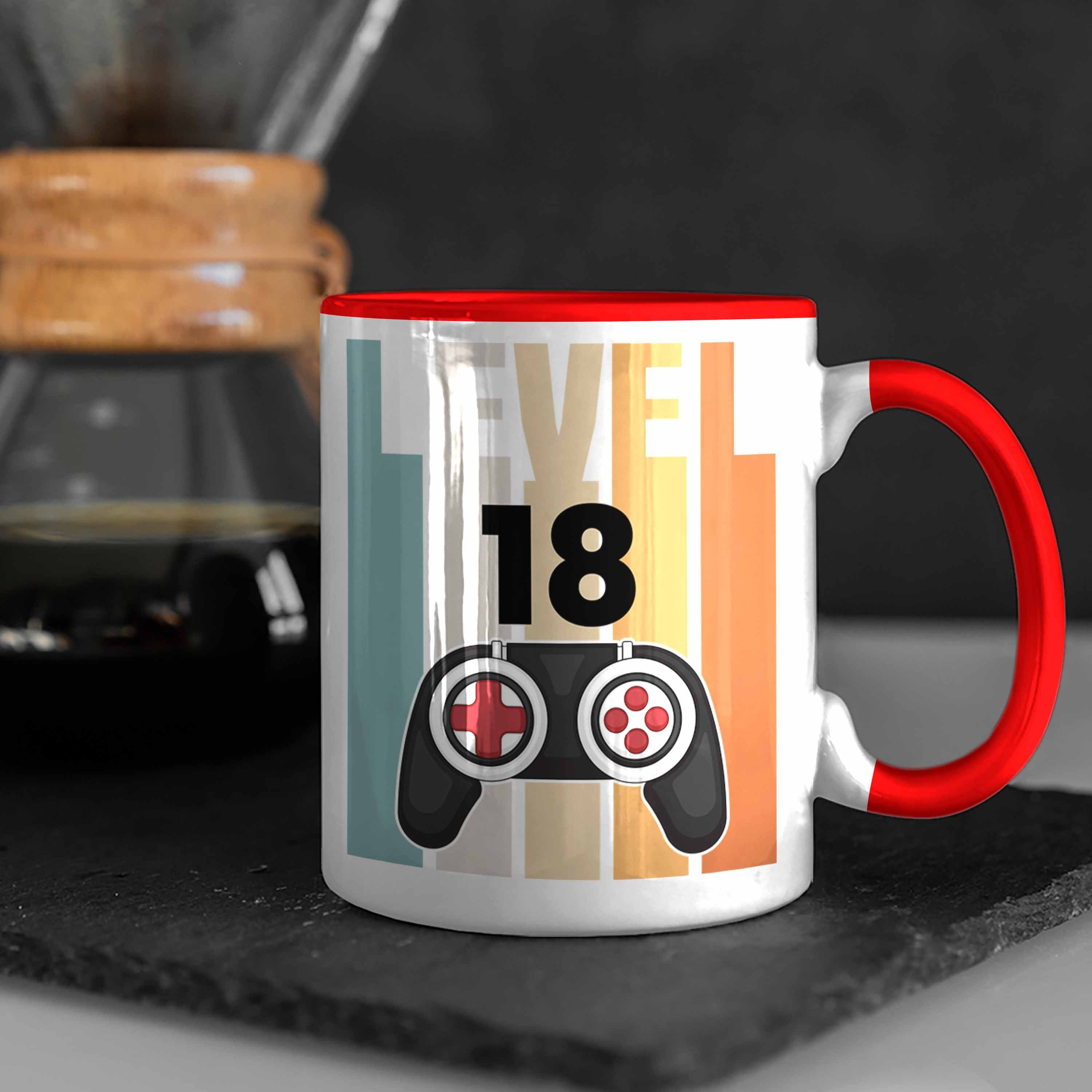 Gamer Rot Trendation Tasse Tasse Geburtstag Jungen Geschenkidee Trendation zum - Jungs 18.