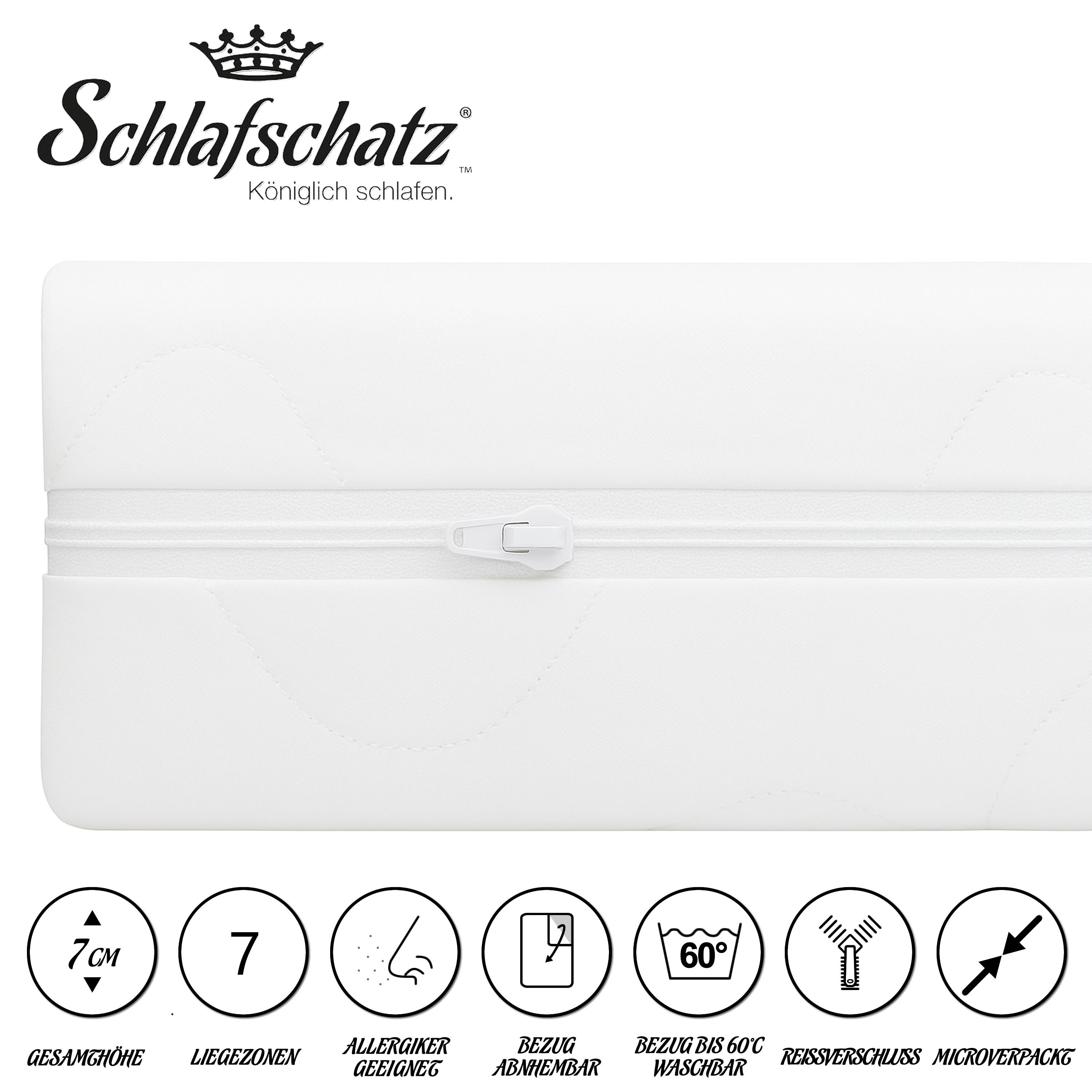 Schlafschatz, Topper XXL, 7 cm hoch
