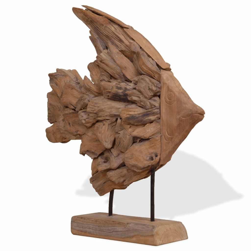 vidaXL Skulptur Fisch-Skulptur 40x12x57 cm
