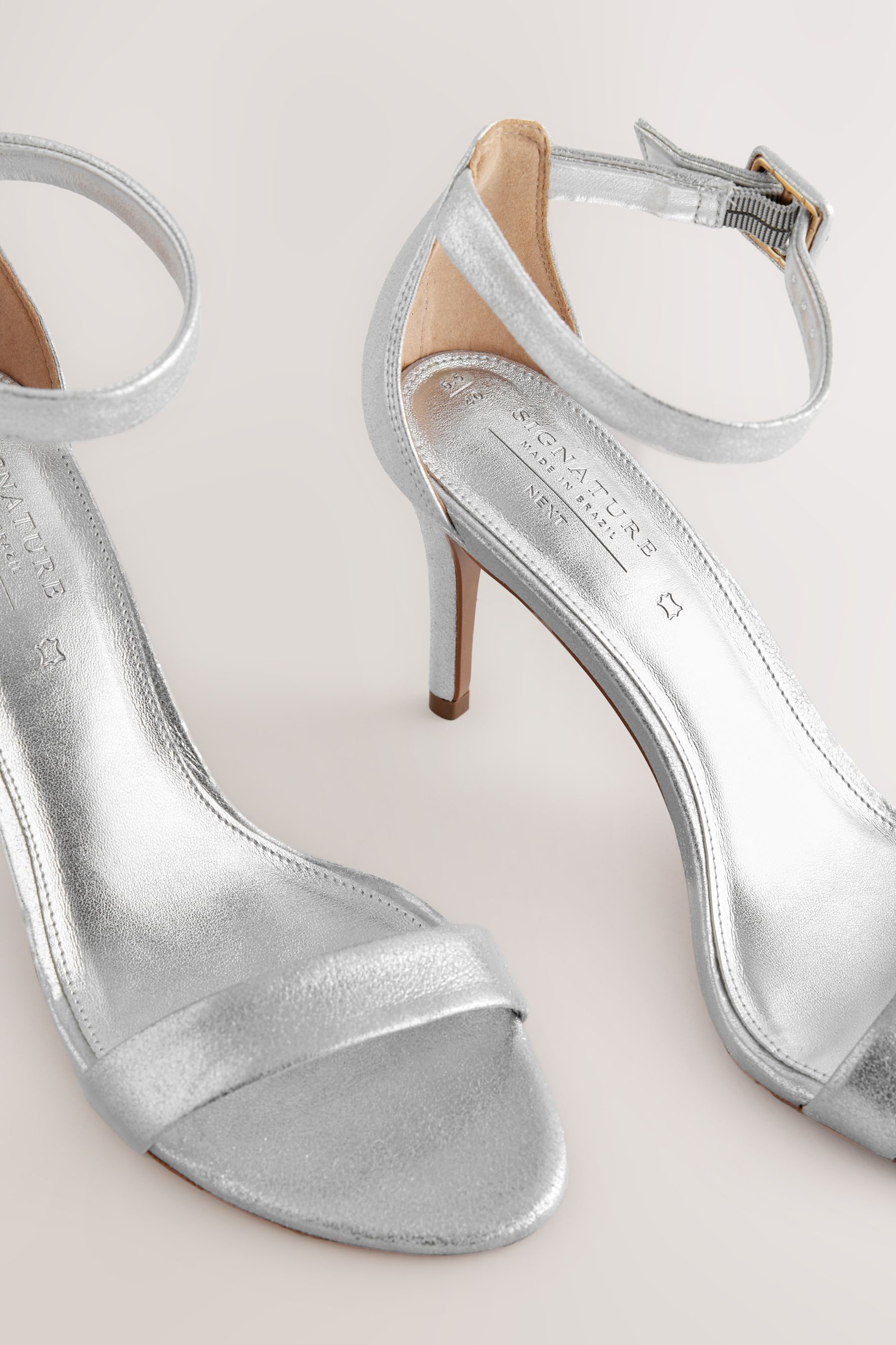 Next Signature runde Sandalen aus Premium-Leder günstig online kaufen