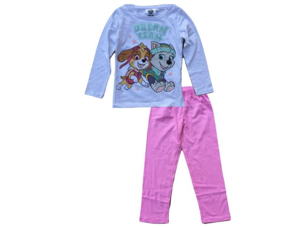 PAW PATROL Schlafanzug Pyjama Paw Patrol Skye und Everest