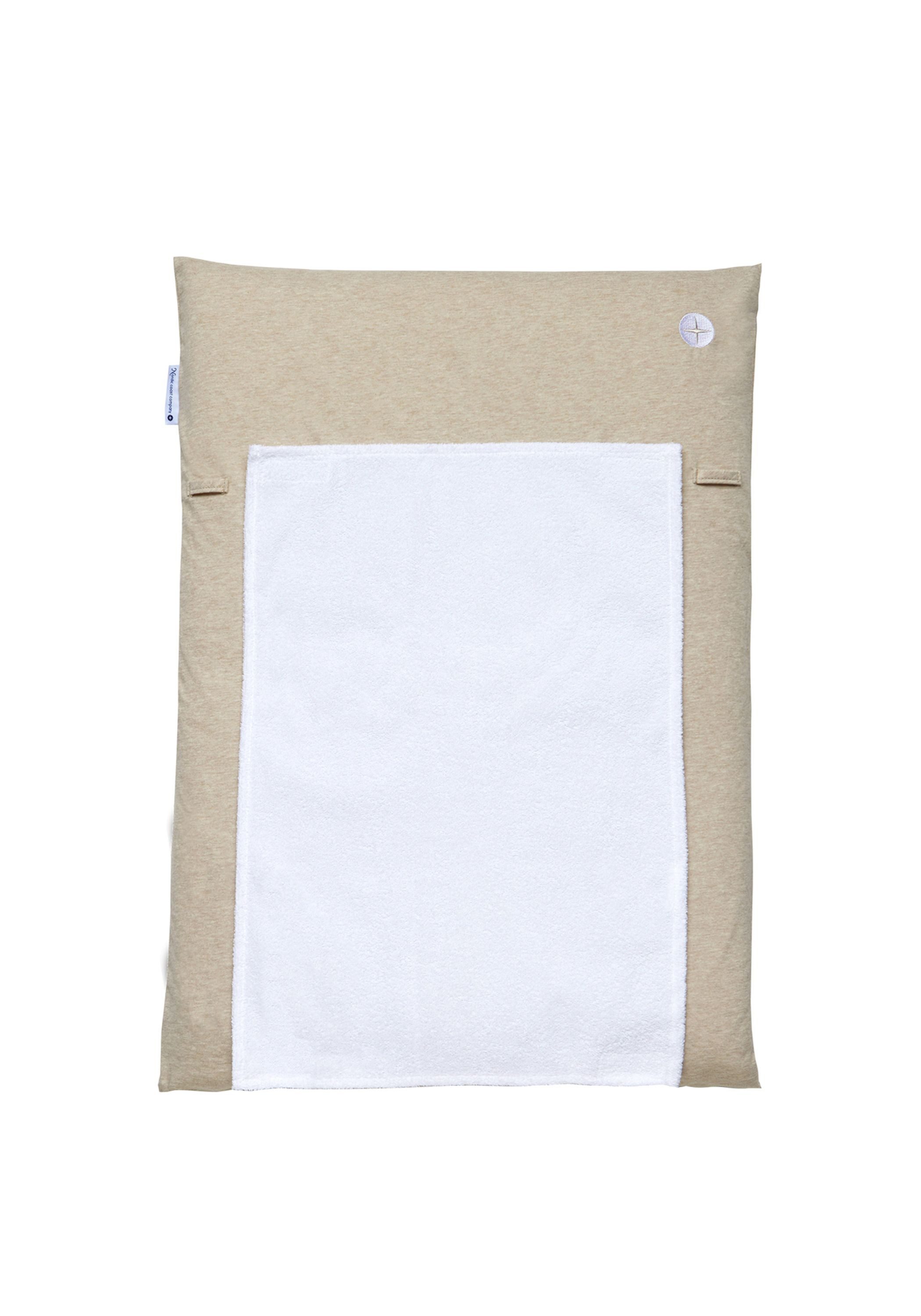 Nordic Coast Company Wickelauflage, Wickelauflage Grau Schmal 70x50 100% Baumwolle Wechselbares Handtuch