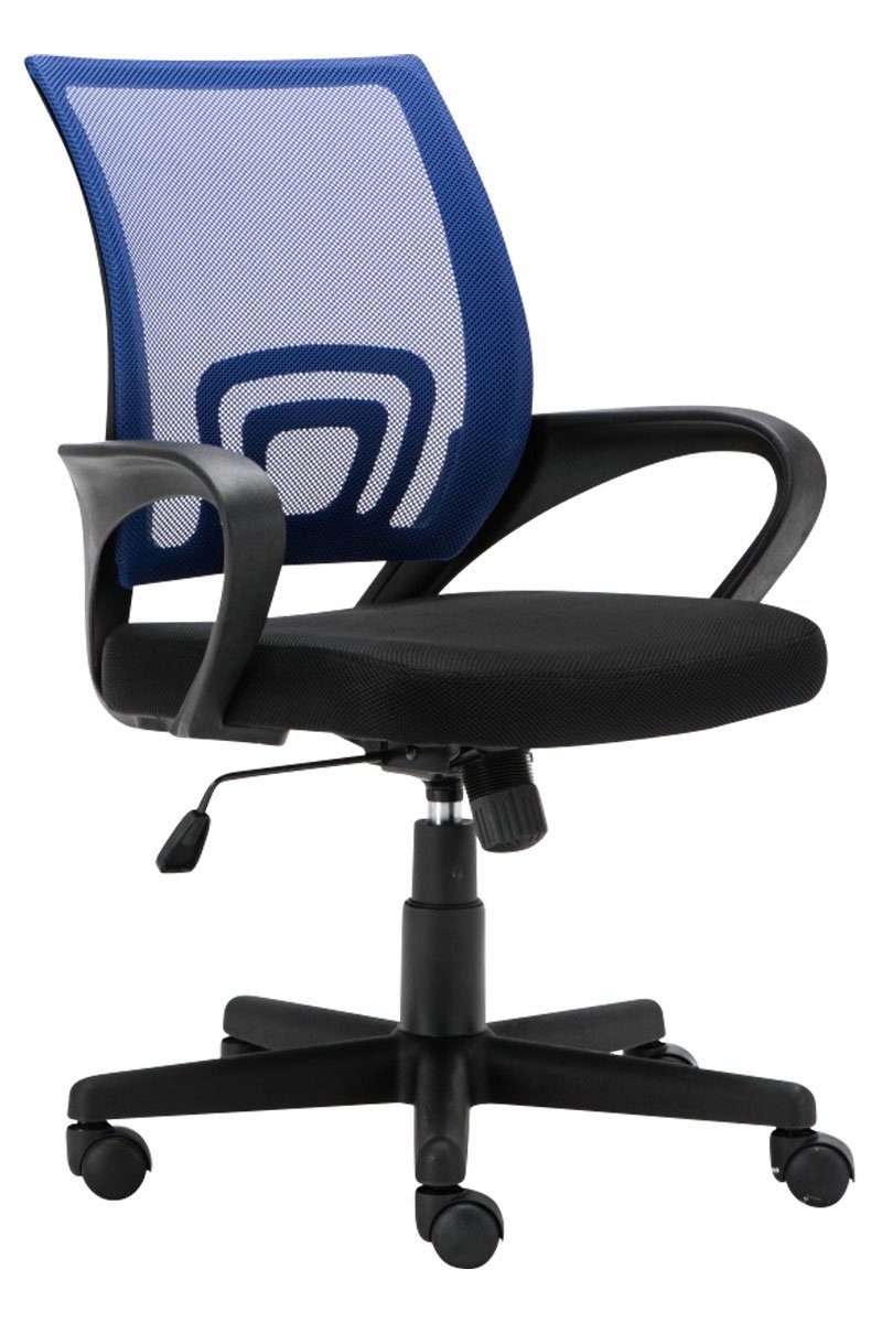 CLP Schreibtischstuhl Genius Netzbezug, höhenverstellbar und drehbar blau