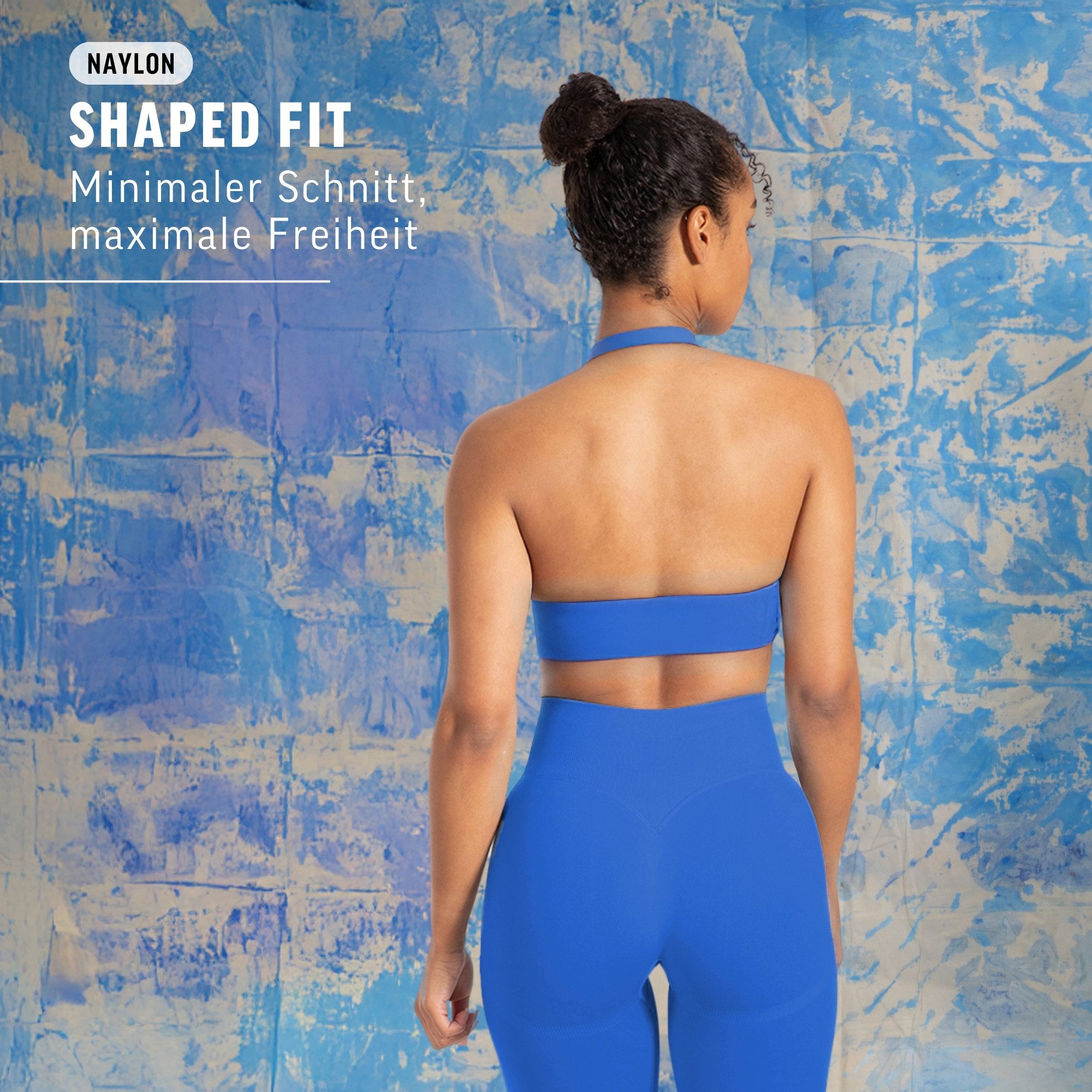 Smilodox Sport-BH Myrah Twisted, Shaped Fit Wickel-V-Ausschnitt & offener Rücken Yoga Bra, elastisches Funktionsmaterial, Ohne Bügel, Alltag & Gym – Bild 3 von 5