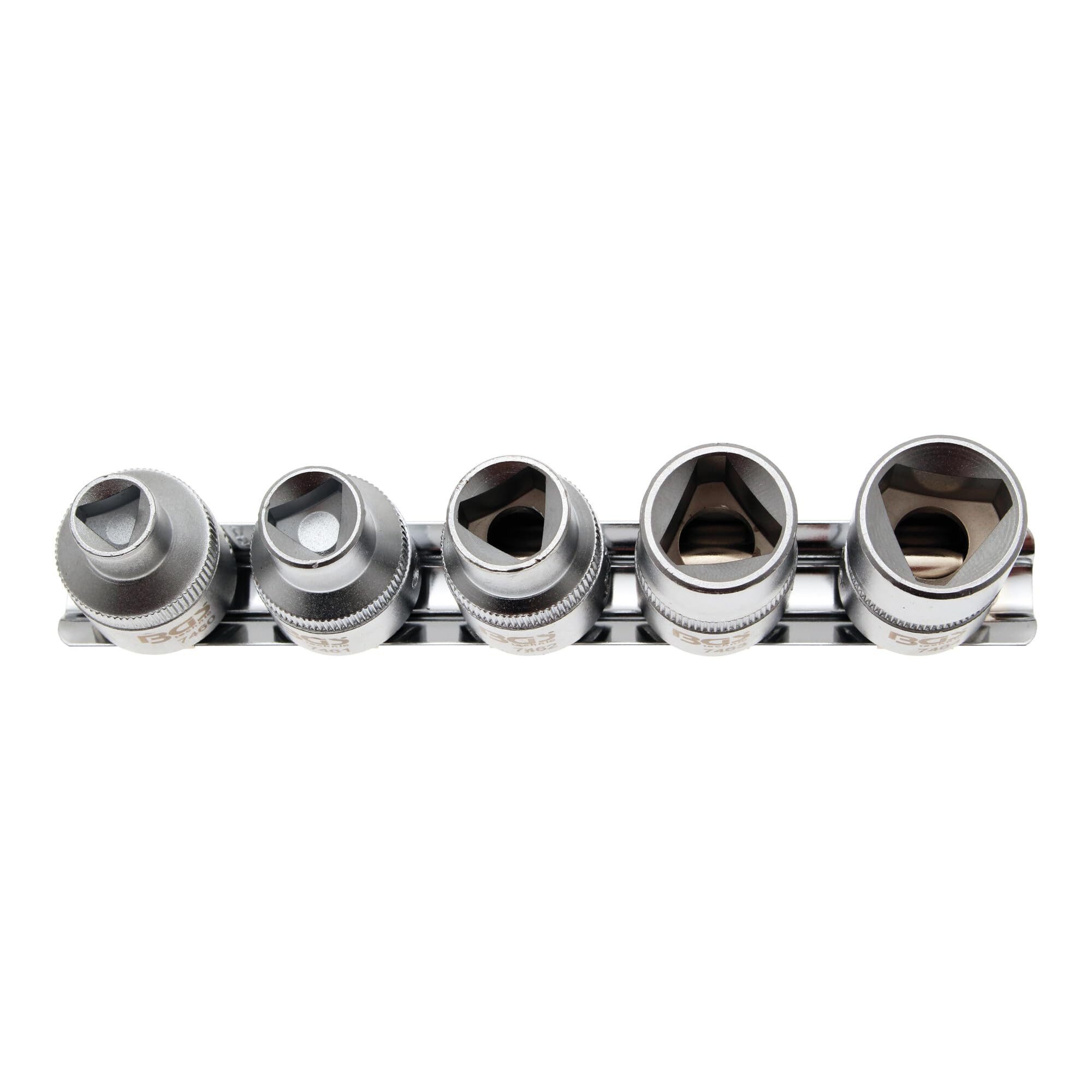 BGS technic Steckschlüssel BGS Dreikant-Einsatz-Satz M5 - M12 (8 - 16,5 mm) 5 teilig