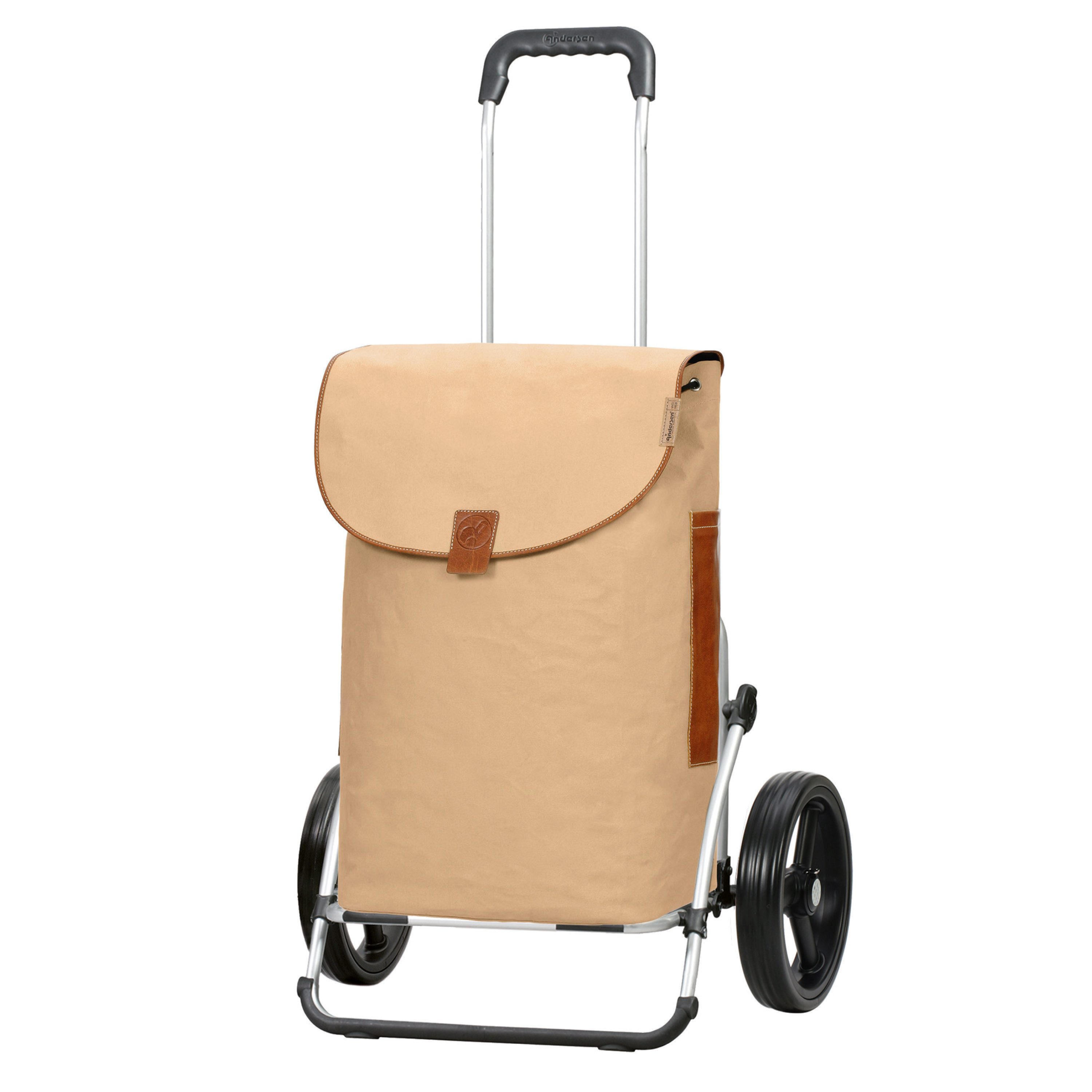 Andersen Einkaufstrolley Cargo Shopper XXL Saira beige, klappbare Ladefläche, belastbar bis 50kg, wasserabweisend