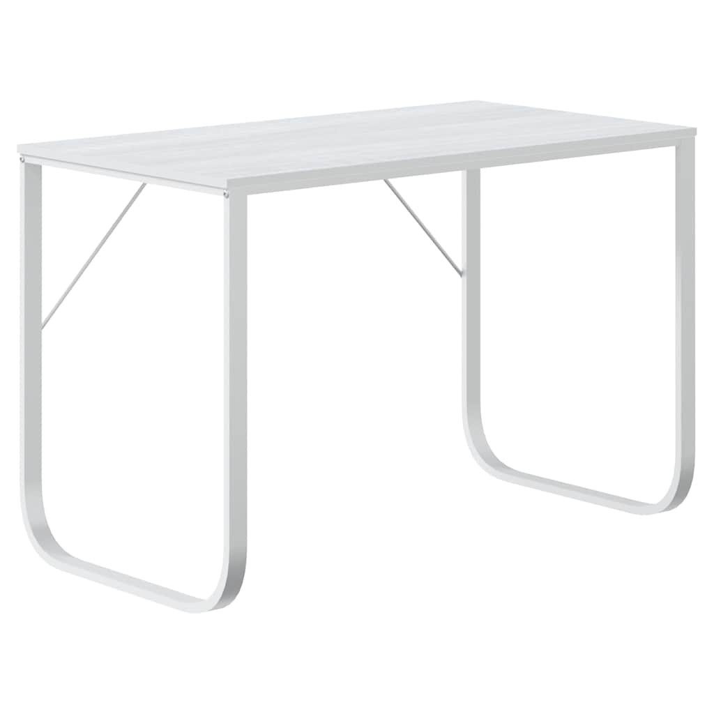 vidaXL Schreibtisch Computertisch Weiß 110x60x73 cm Holzwerkstoff