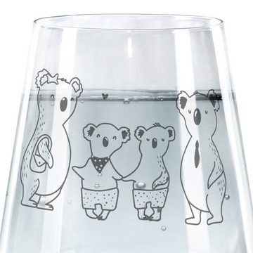 Mr. & Mrs. Panda Glas Koala Familie zwei - Transparent - Geschenk, Vatertag, Familienleben, Premium Glas, Hochwertige Gravur