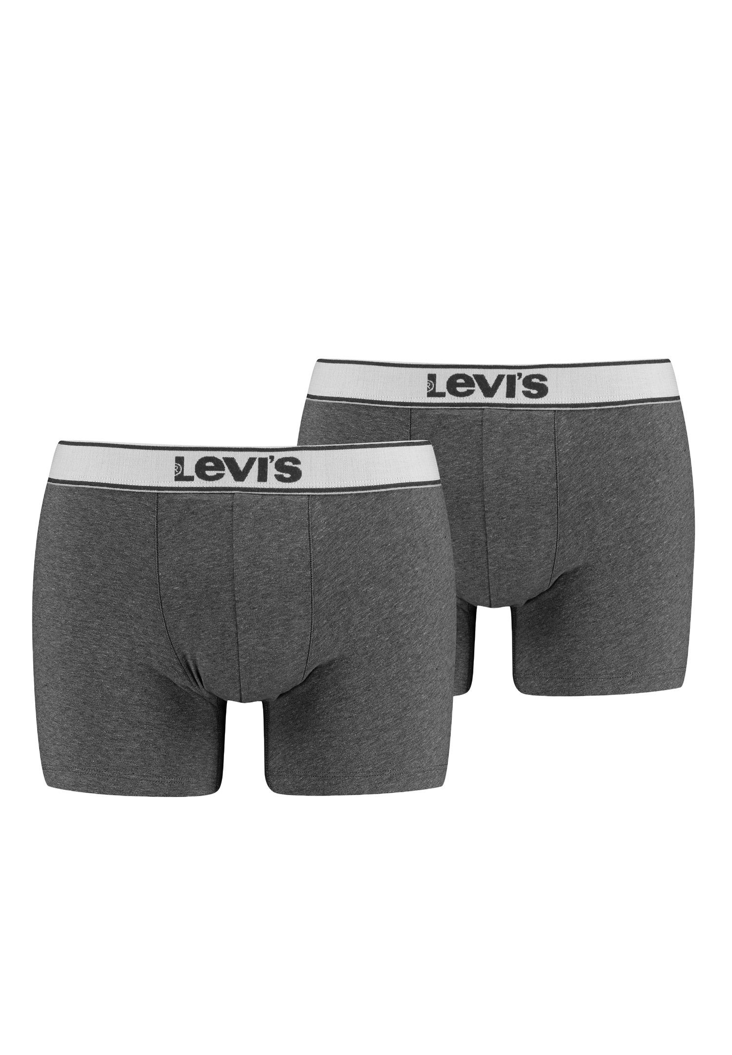 Levi's® Boxershorts LEVIS MEN VINTAGE HEATHER BOXER BRIEF 4er Pack (Set, 4-St., 4er-Pack) Black