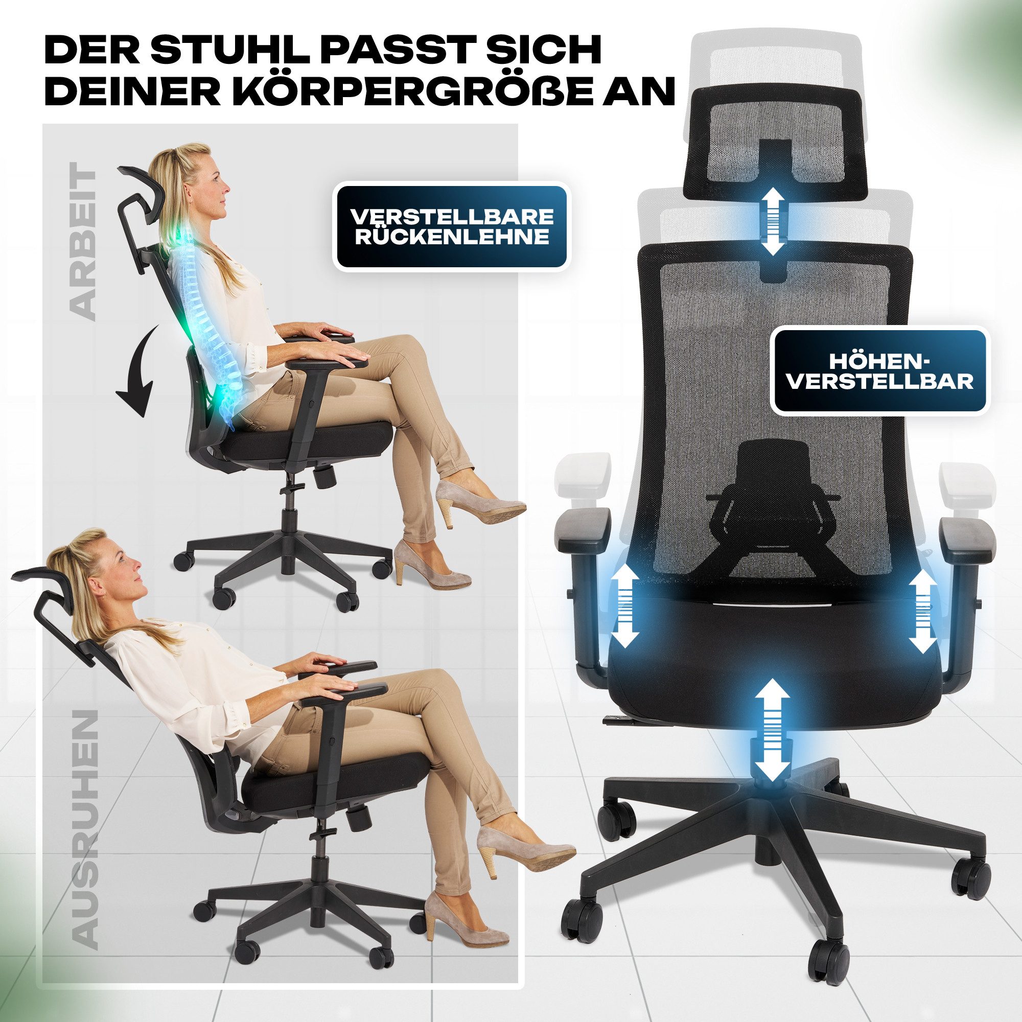 VALKENSTOL Bürostuhl M3 Ergonomischer Bürostuhl 150 günstig online kaufen