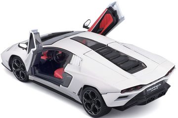 Bburago Sammlerauto Lamborghini LPI 800-4, weiß, Maßstab 1:24