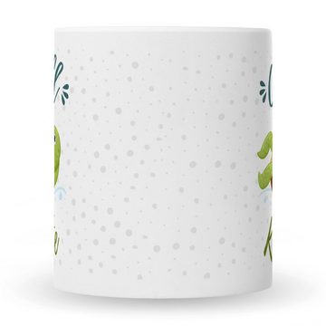 GRAVURZEILE Tasse mit Spruch - Chillkröte, Keramik, Farbe: Weiß