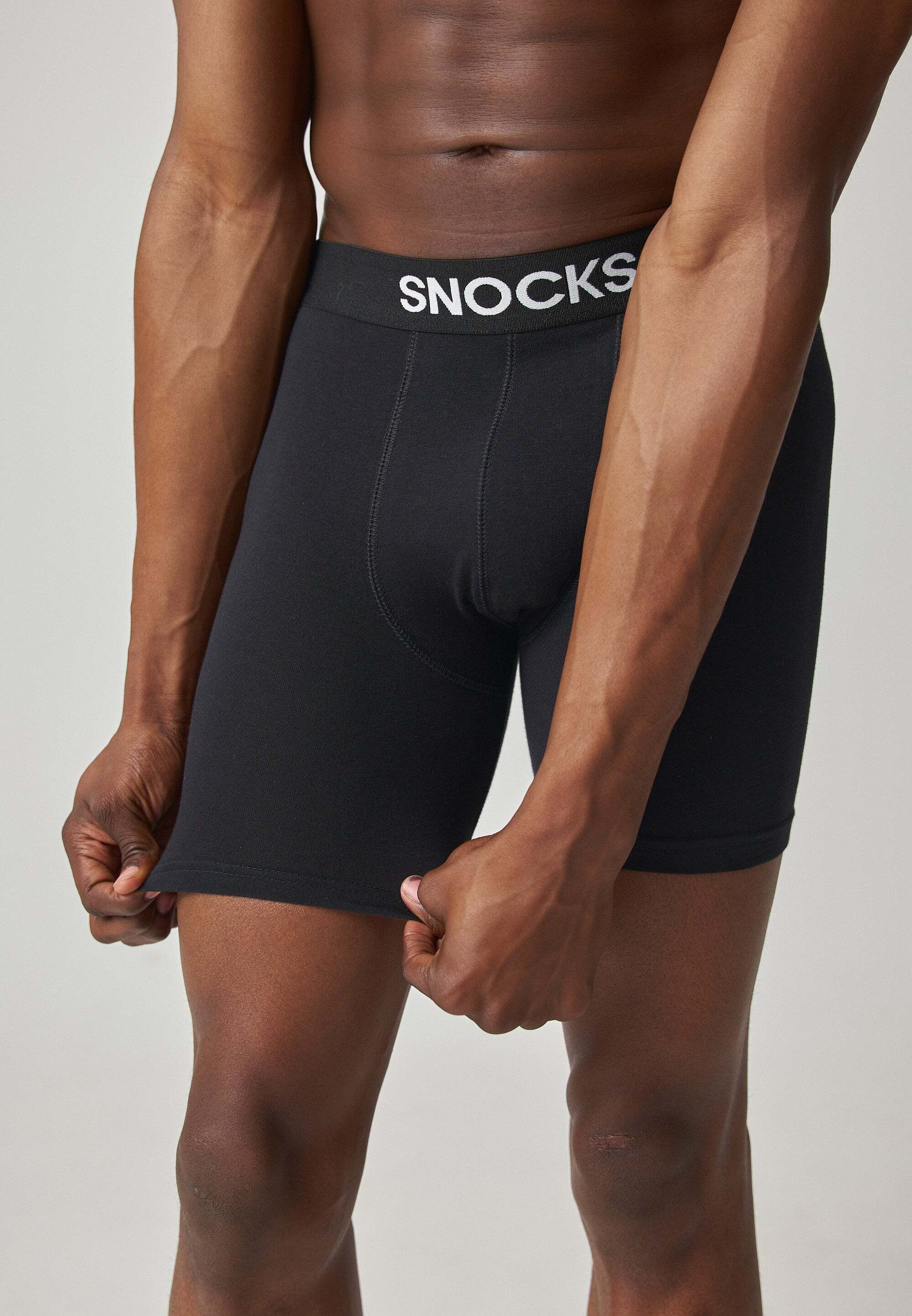 SNOCKS Boxershorts Enge Unterhosen mit längerem Bein (3-St) aus Modal (TENCEL) Enge Herren Unterhose mit längerem Bein