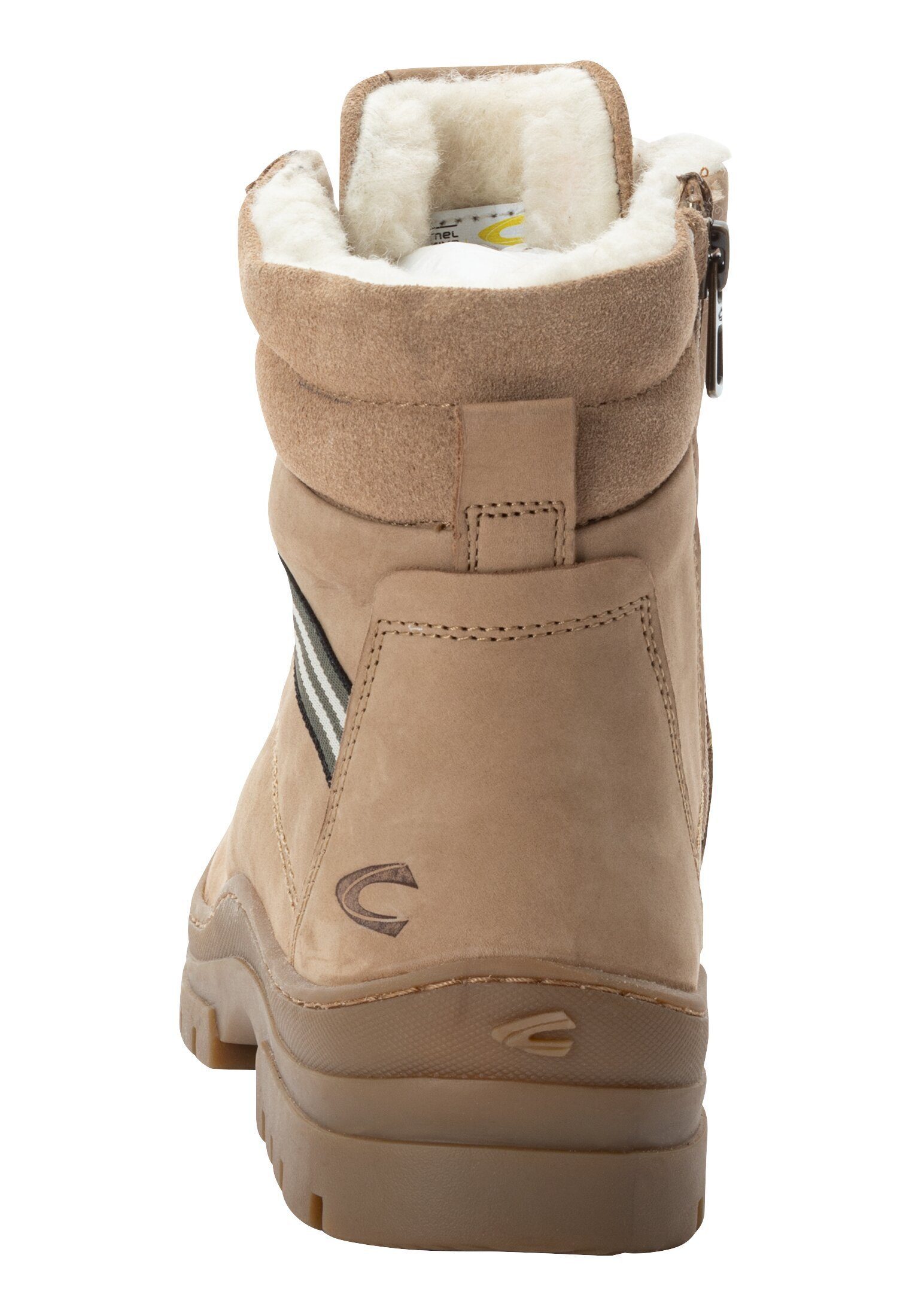camel active aus echtem Nubukleder Schnürschuh