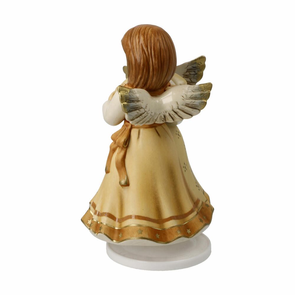 Goebel Engelfigur Fröhliche Weihnachten, Champagner, 16 cm