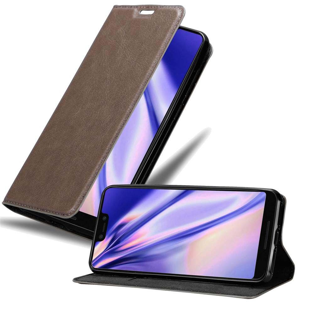 Cadorabo Handyhülle für Google PIXEL 3 XL Hülle Google PIXEL 3 XL, Hülle Schutzhülle mit Standfunktion, Magnetverschluss und Kartenfach